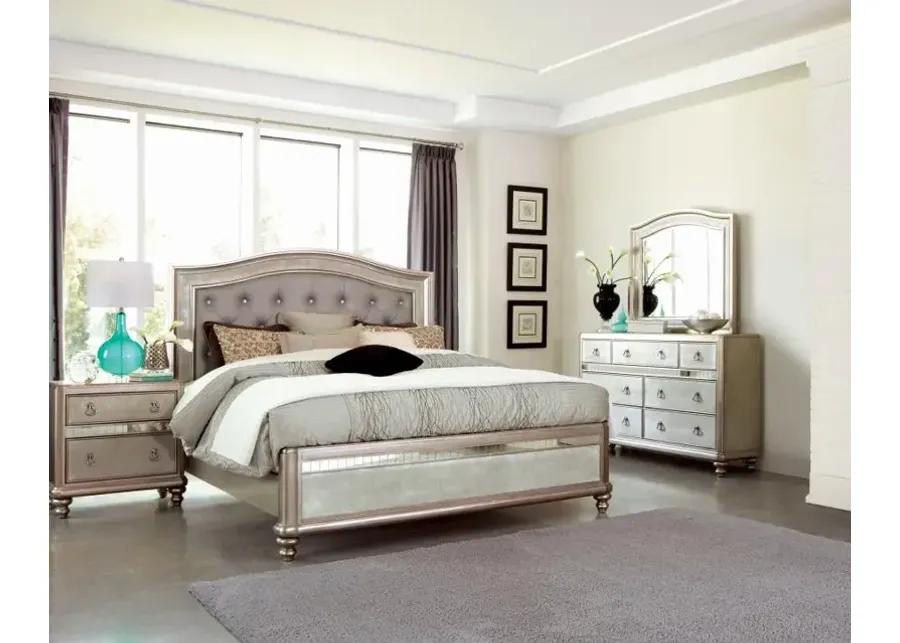 Bling Game Bedroom Set Metallic Platinum