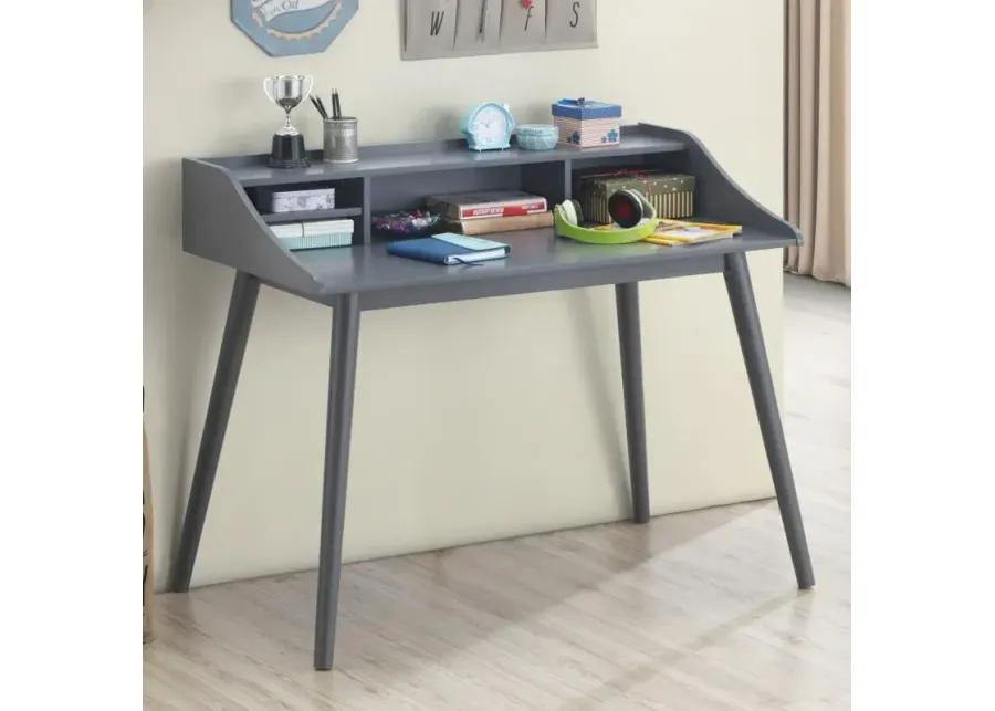 Percy 4-compartment Writing Desk Grey