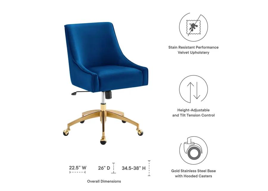 Discern Performance Velvet Office Chair