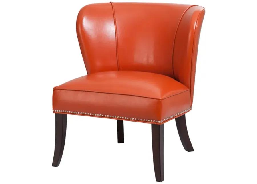 Madison Park Hilton Orange Armless Accent Chair