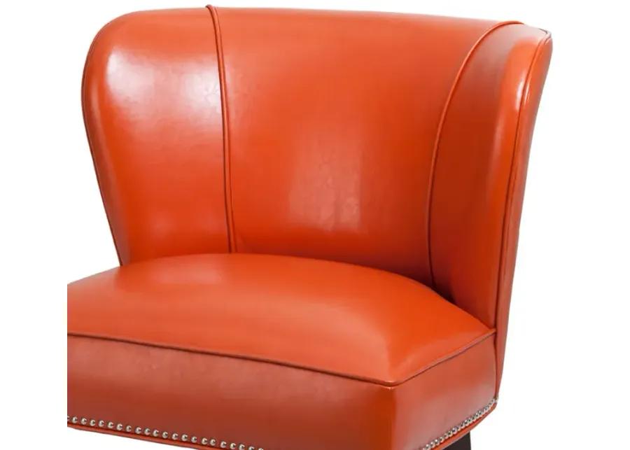 Madison Park Hilton Orange Armless Accent Chair