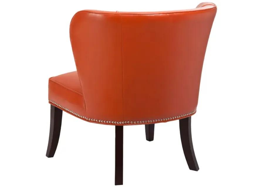 Madison Park Hilton Orange Armless Accent Chair