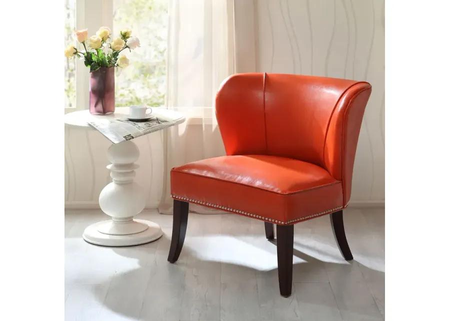 Madison Park Hilton Orange Armless Accent Chair