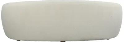 Capra Art Deco White Sofa