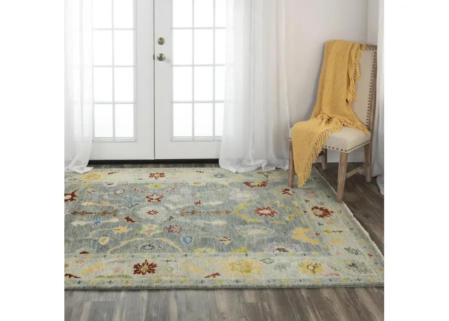 Envision Gray/Beige  Hand Spun Wool 2' x 3'  Rectangle Rug