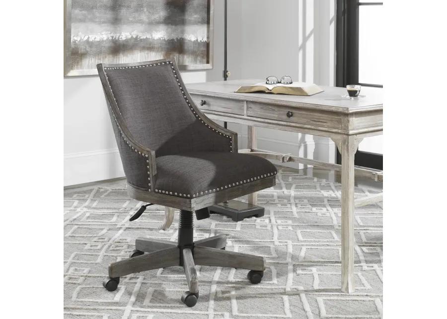 Aidrian Charcoal Desk Chair