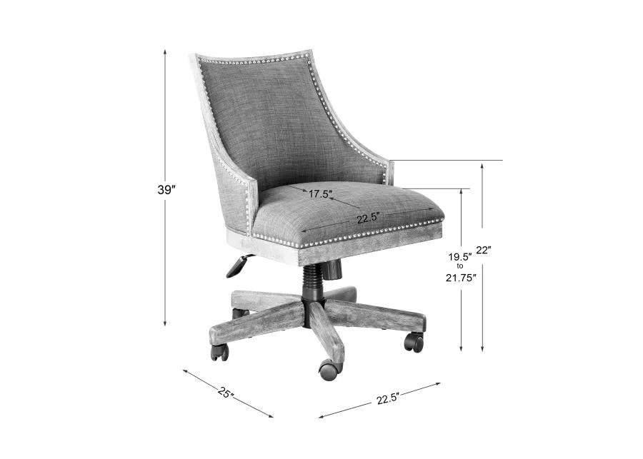 Aidrian Charcoal Desk Chair