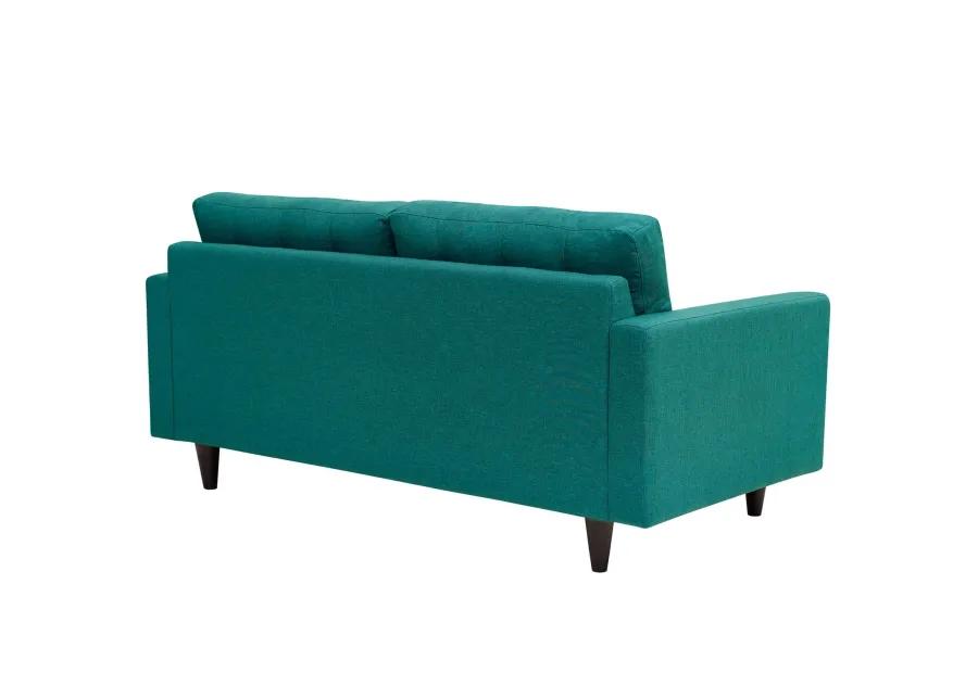 Empress Upholstered Fabric Loveseat