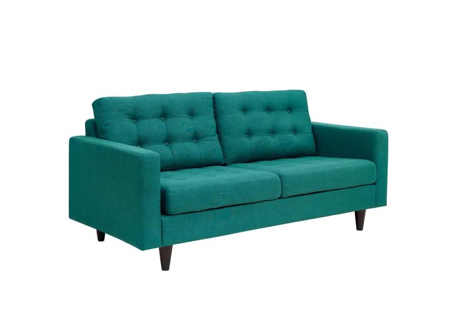 Empress Upholstered Fabric Loveseat