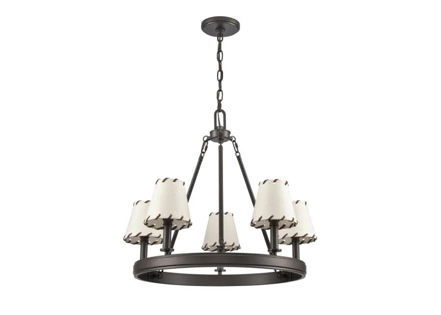 Marion 24.5'' Wide 5-Light Chandelier - Oil Rubbed Bronze