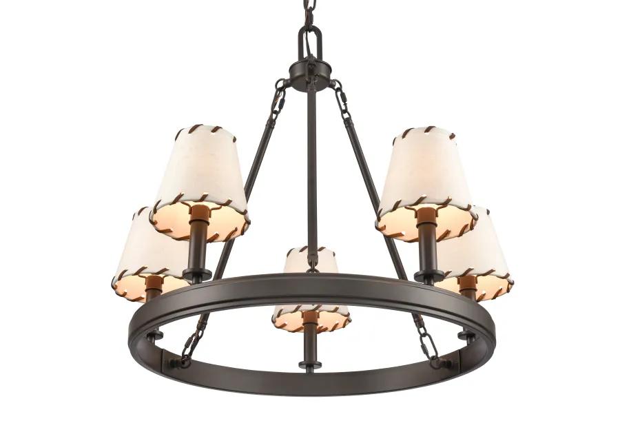 Marion 24.5'' Wide 5-Light Chandelier - Oil Rubbed Bronze