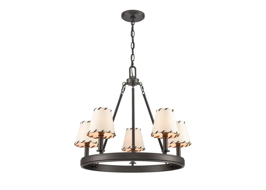 Marion 24.5'' Wide 5-Light Chandelier - Oil Rubbed Bronze