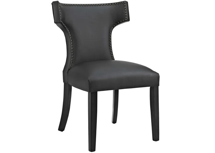 Curve Dining Side Chair Vinyl Set of 2