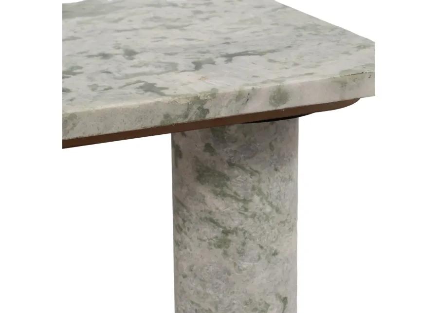 Marble, 35" Coffee Table, Green Kd, 2boxes