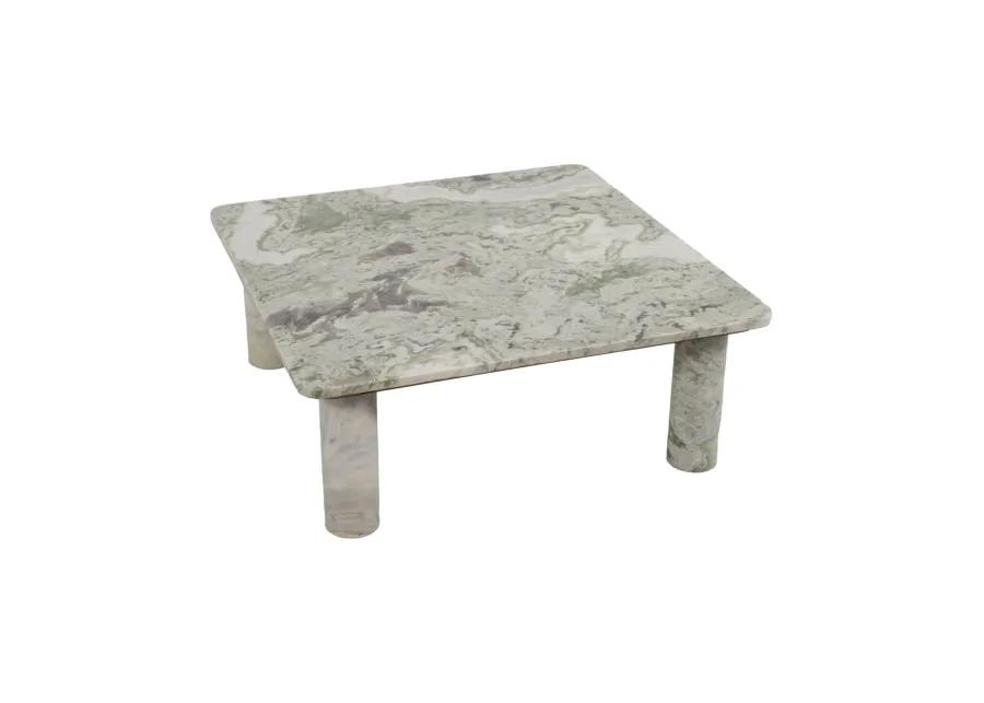 Marble, 35" Coffee Table, Green Kd, 2boxes