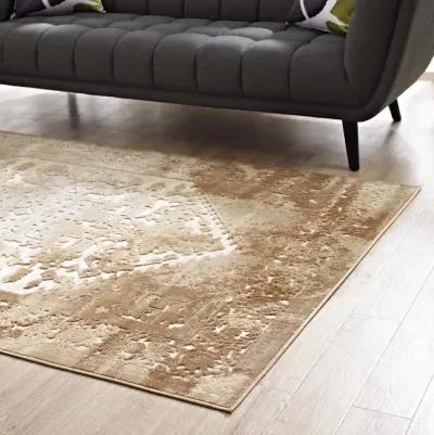 Rosina Distressed Persian Vintage Medallion 8x10 Area Rug