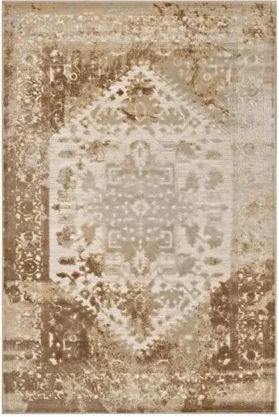 Rosina Distressed Persian Vintage Medallion 8x10 Area Rug