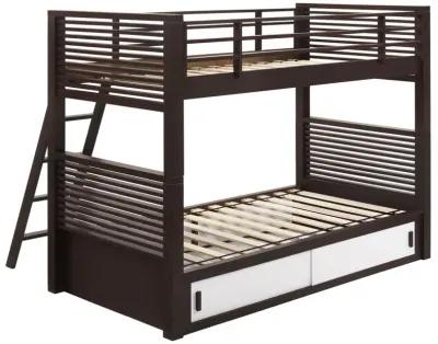 Oliver Twin Over Twin Bunk Bed Java