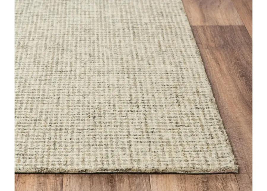 Brindleton Beige/Brown Tweed Wool 2'6" x 8' Runner Rug