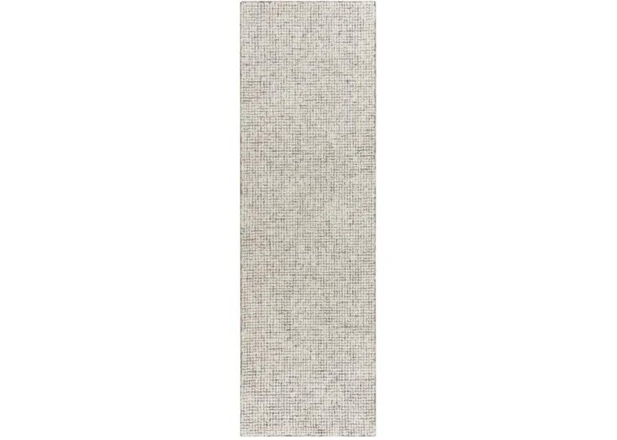 Brindleton Beige/Brown Tweed Wool 2'6" x 8' Runner Rug