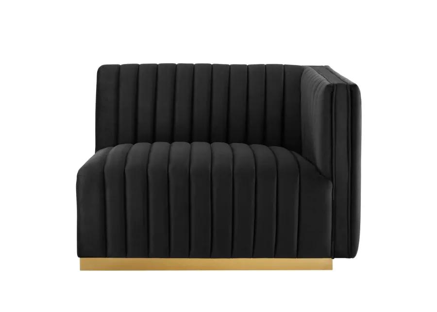 Conjure Channel Tufted Performance Velvet Loveseat