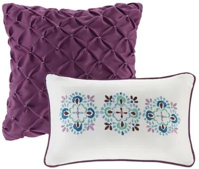 Intelligent Design Joni Purple Comforter Set