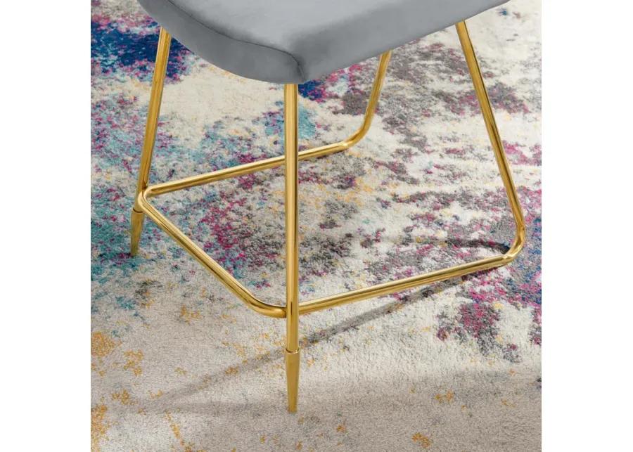 Ponder Counter Stool Performance Velvet Set of 2