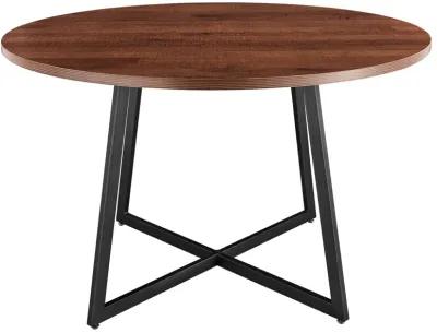 courtdale kd 48" round dining table, gliese brown(assembly required)