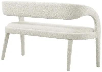 Pinnacle Boucle Fabric Accent Bench