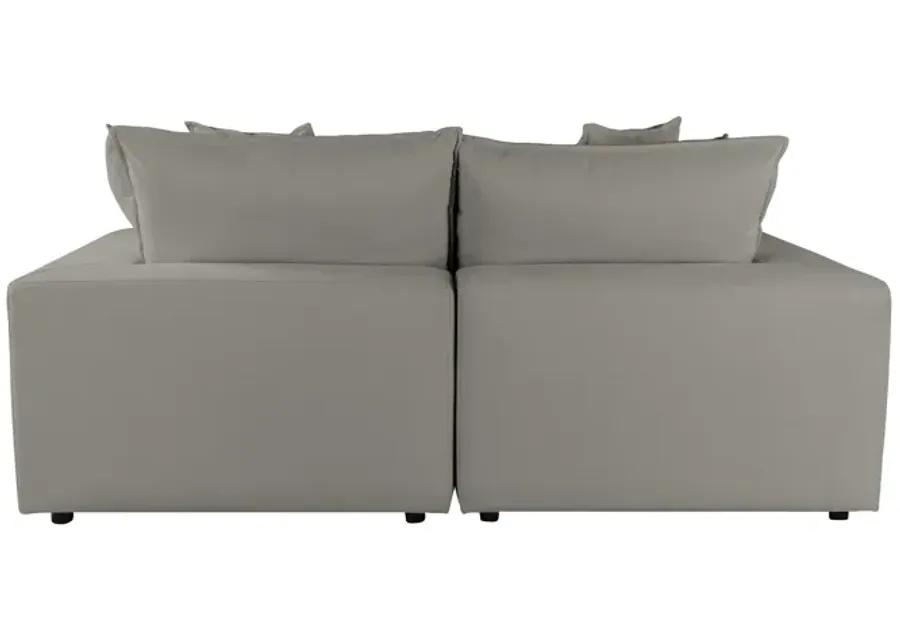 Cali Slate Modular Loveseat