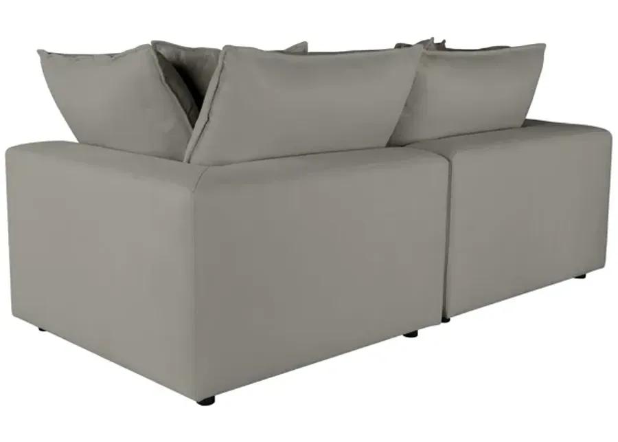 Cali Slate Modular Loveseat