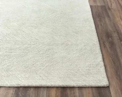 Etchings Gray Geometric  Wool 5' x 7'6" Rectangle Rug