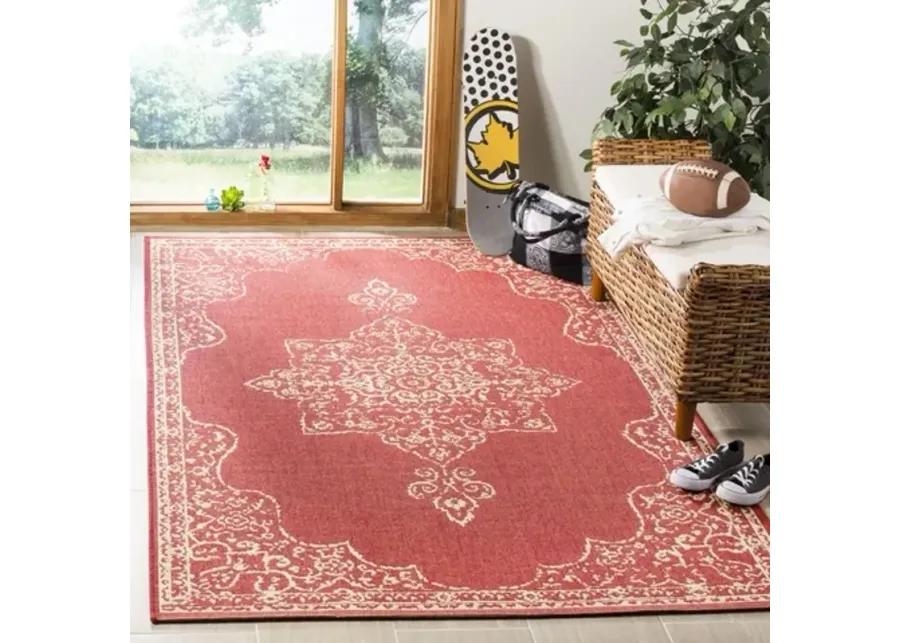 LINDEN 180 Collection LND180Q-9 Red / Creme 9' X 12'