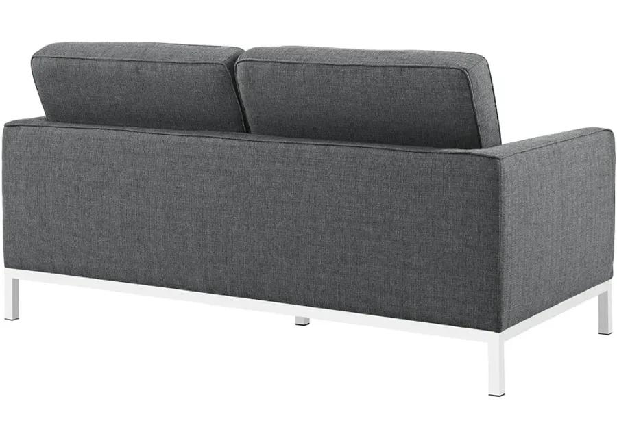 Loft Upholstered Fabric Loveseat