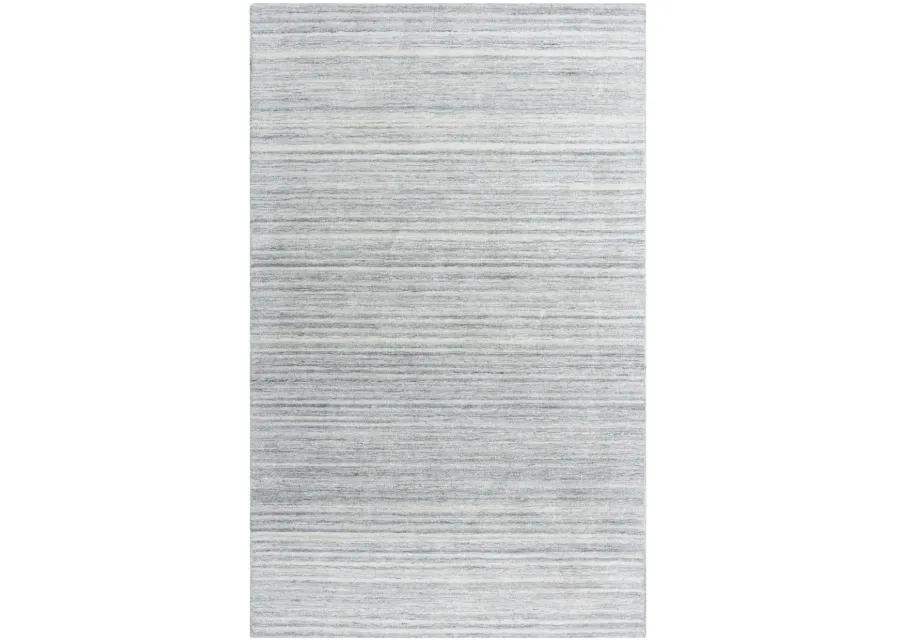 Seasand Lt. Gray Muted Stripe Recycled Polyester 5' x 7'6" Rectangle Rug