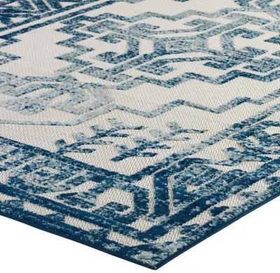 Reflect Nyssa Distressed Geometric Southwestern Aztec 8x10 Indoor/Outdoor Area Rug