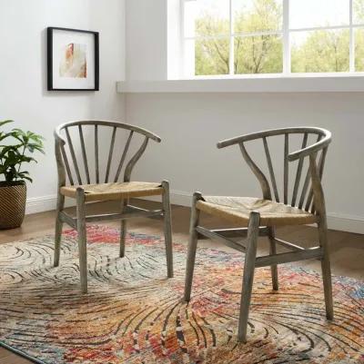 Flourish Spindle Wood Dining Side Chair Set of 2