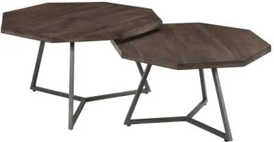 Loft Octagon Nesting Coffee Table, Set of 2 - Vinegar