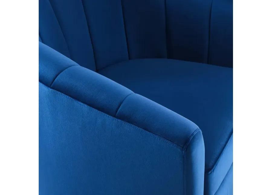 Prospect Performance Velvet Swivel Armchair