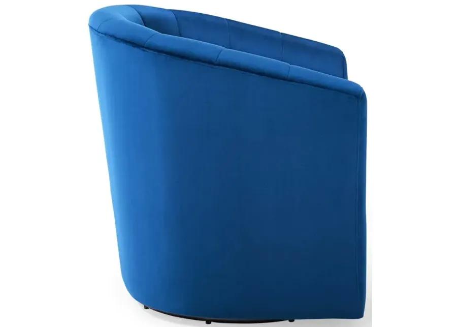 Prospect Performance Velvet Swivel Armchair