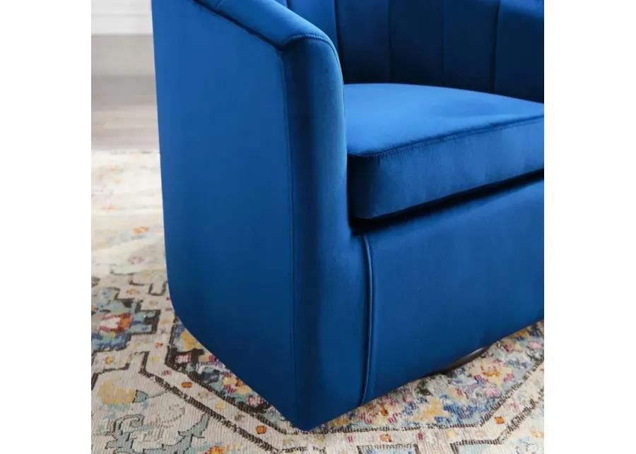 Prospect Performance Velvet Swivel Armchair