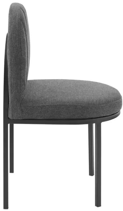 Isla Channel Tufted Upholstered Fabric Dining Side Chair