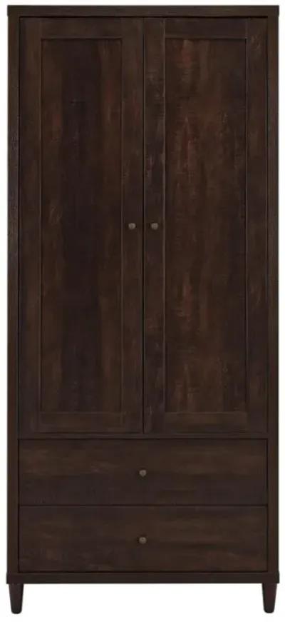 Wadeline 2-door Tall Accent Cabinet Rustic Tobacco