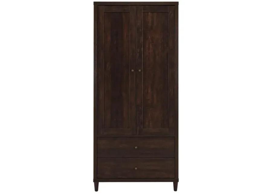 Wadeline 2-door Tall Accent Cabinet Rustic Tobacco