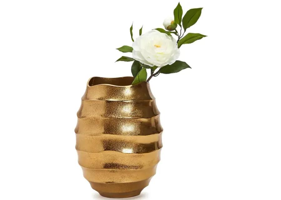 12" Golden Wave Vase