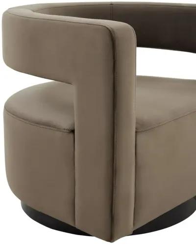 Edgar Velvet  Swivel Chair