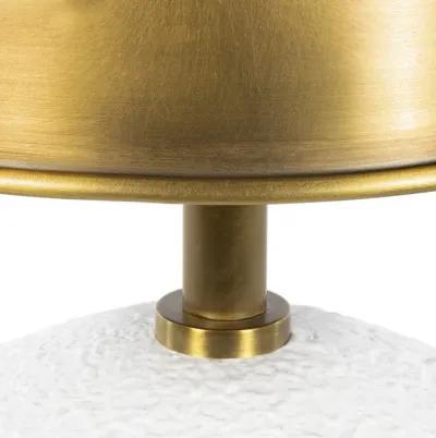 Southern Living Natural Brass Hattie Concrete Mini Table Lamp