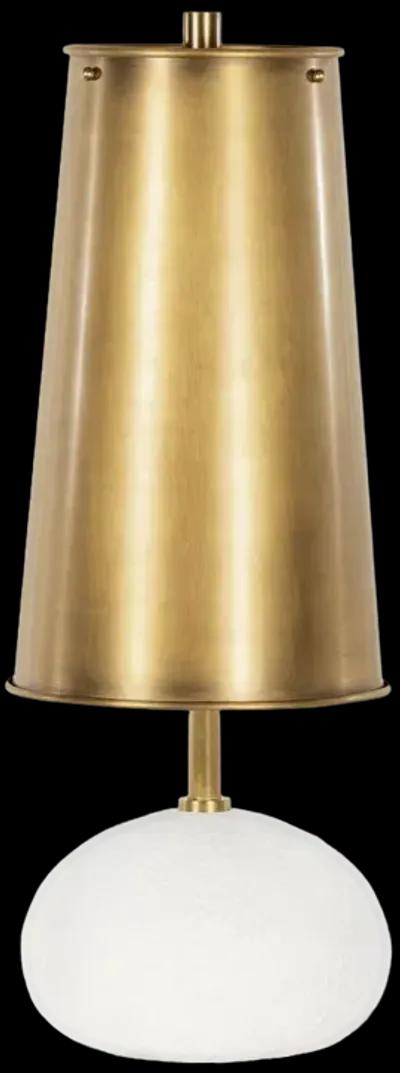 Southern Living Natural Brass Hattie Concrete Mini Table Lamp