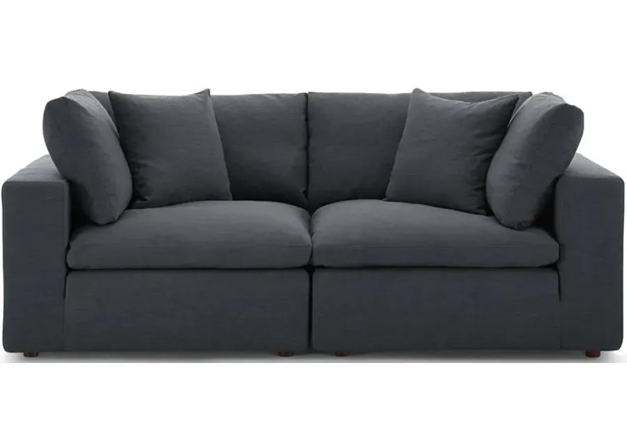 Commix Down Filled Overstuffed 2 Piece Sofa