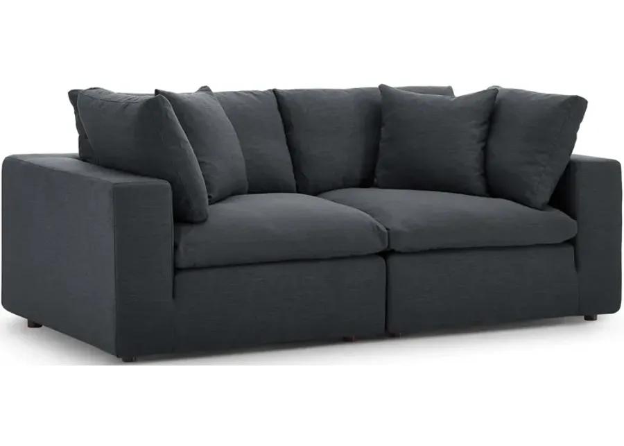 Commix Down Filled Overstuffed 2 Piece Sofa